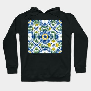 Italian Majolica Tile 5 Hoodie